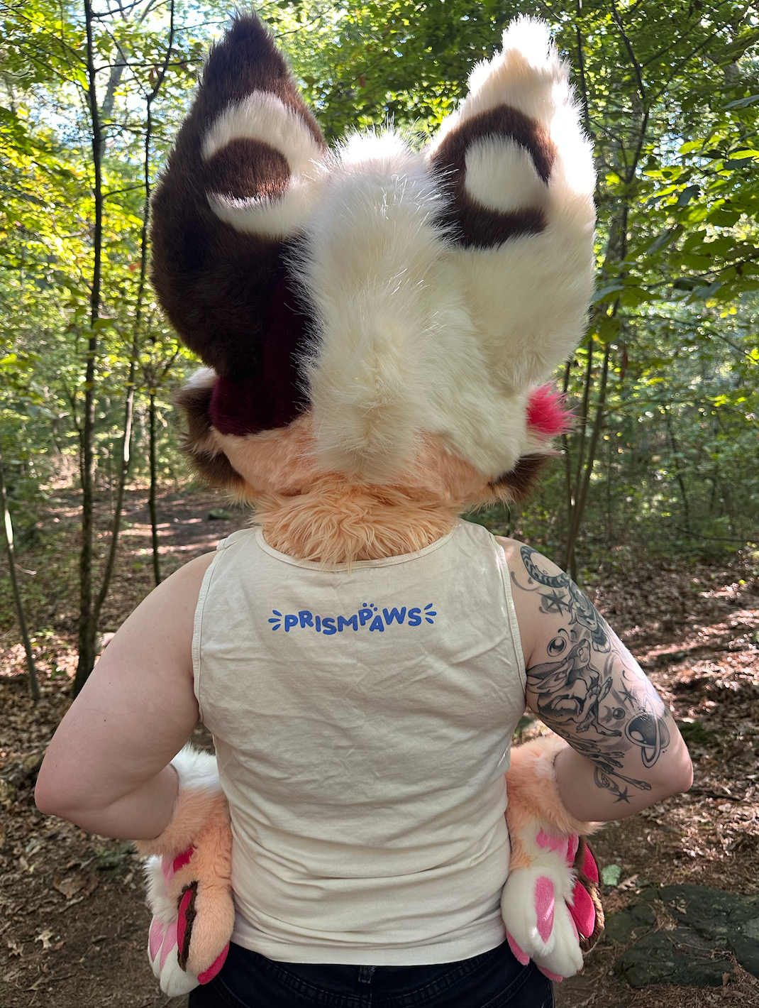 Space Dog Unisex Tanktop - Off-White