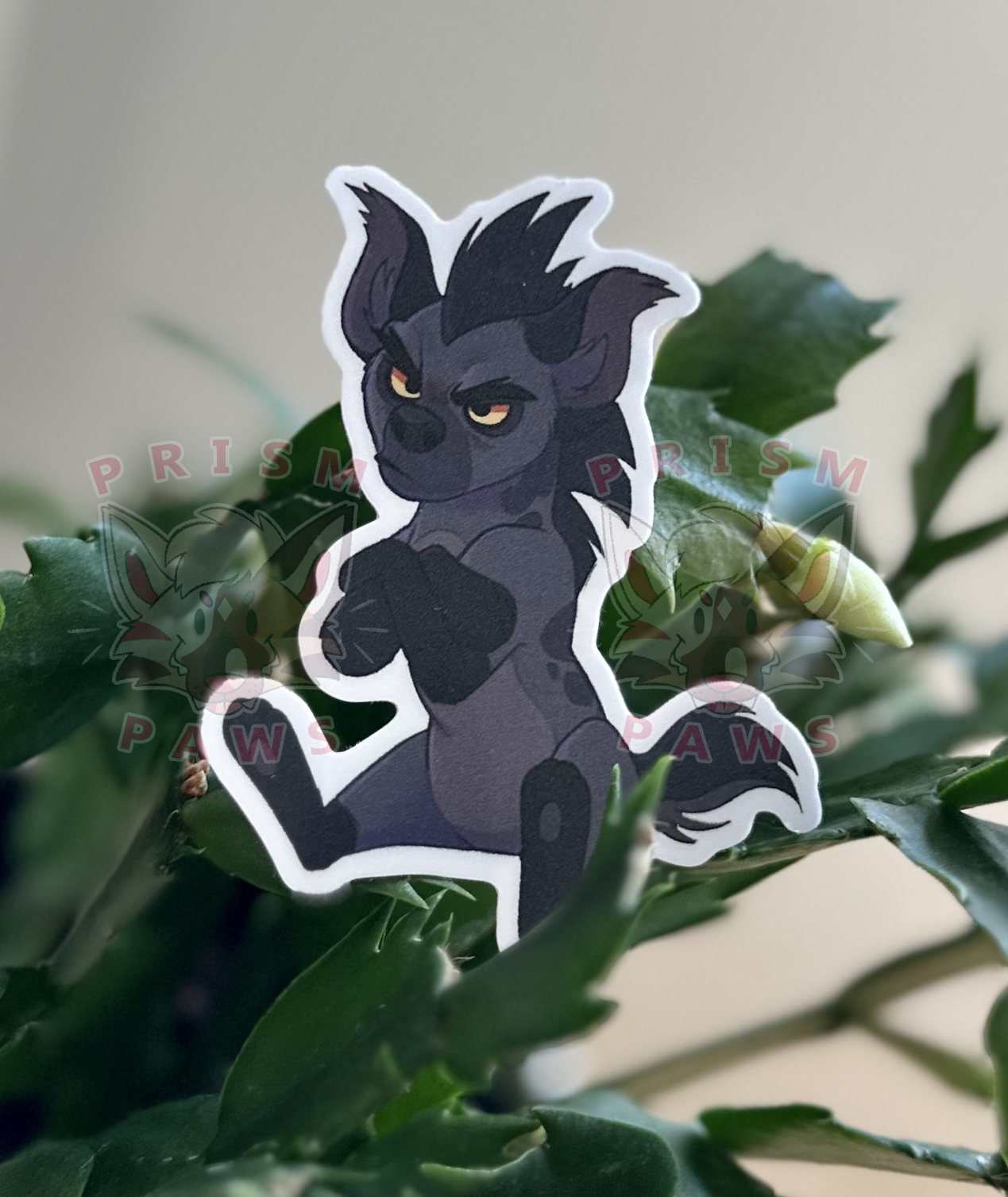 Grumpy Hyena Sticker