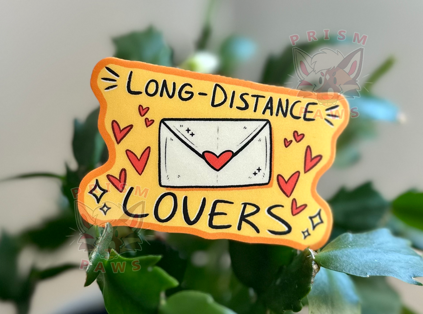 Long Distance Lovers Sticker