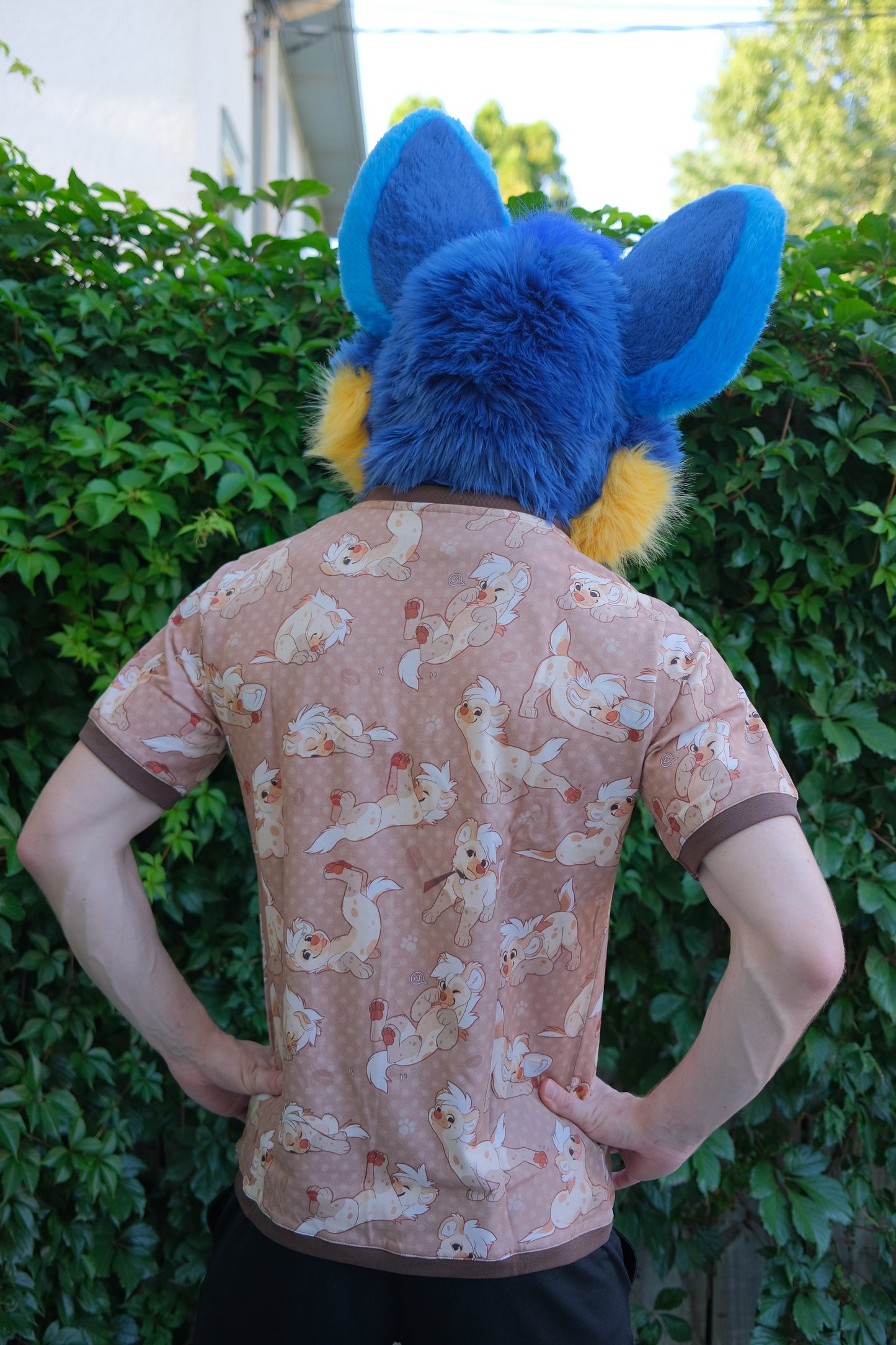 Hyena All-Over Print Cotton Tee