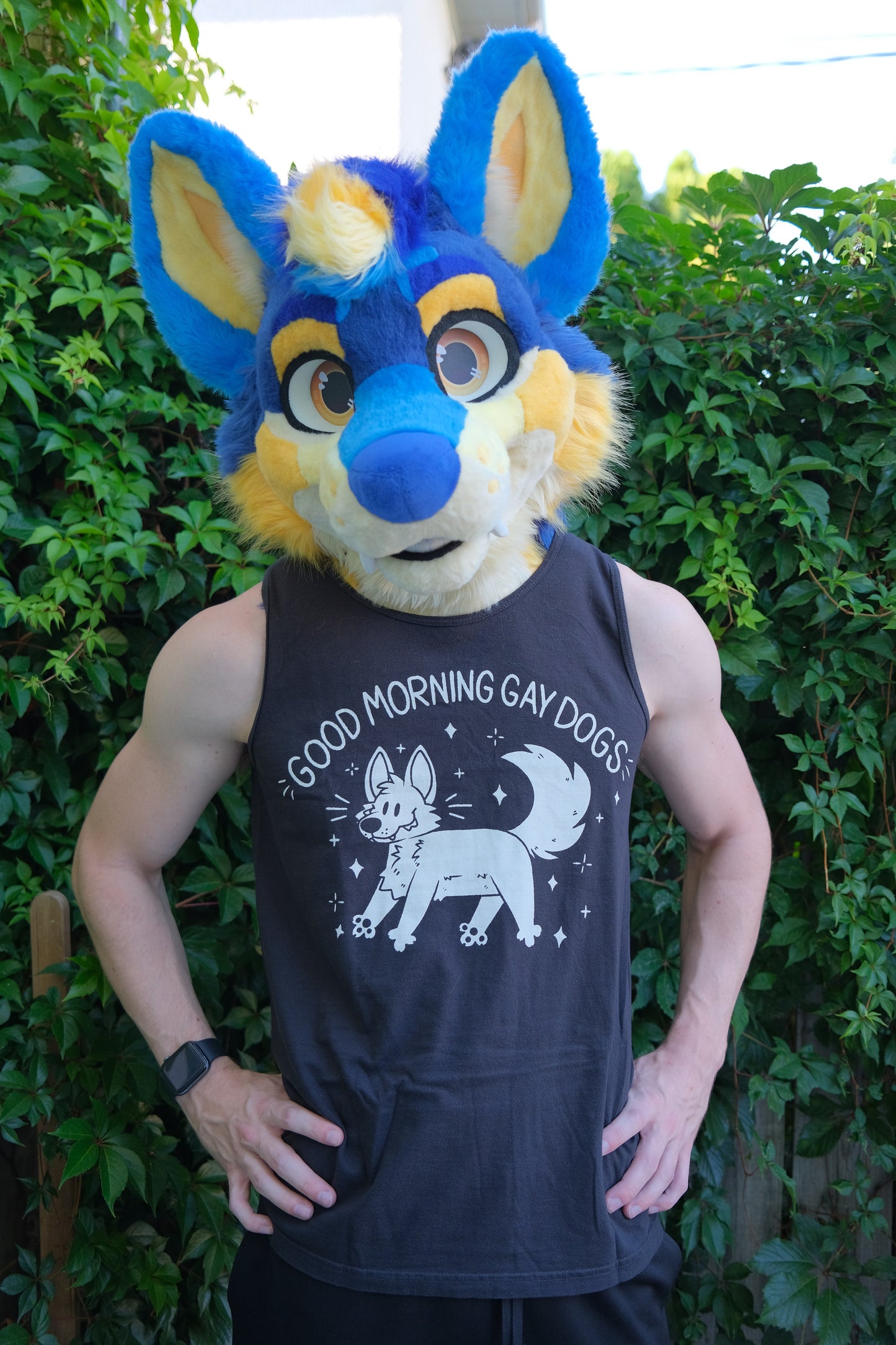 "Good Morning Gay Dogs" Unisex Tanktop