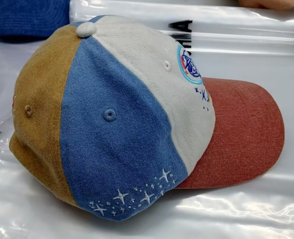 Space Dog Hat - Tricolor Dad Hat