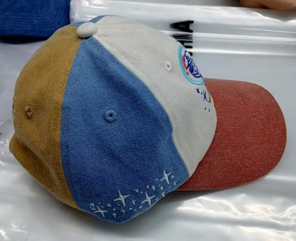 Space Dog Hat - Tricolor Dad Hat