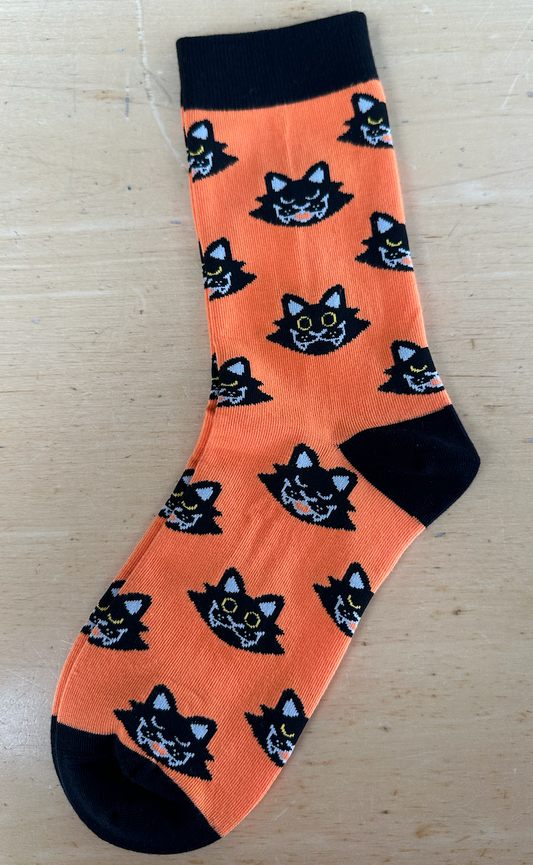 Orange Cat Unisex Crew Socks