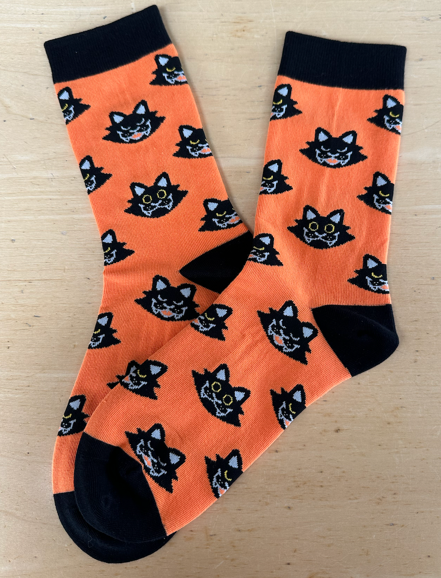 Orange Cat Unisex Crew Socks