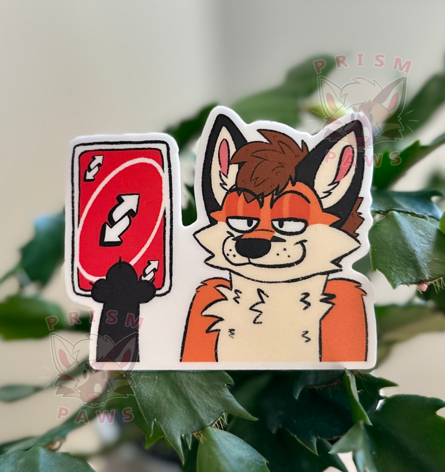 Uno Reverse Fox Sticker