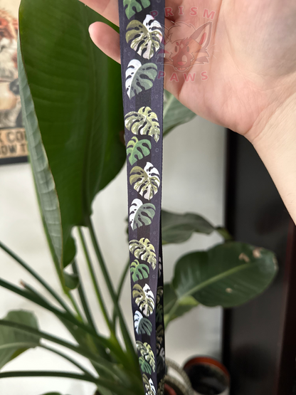 Variegated Monstera Lanyard