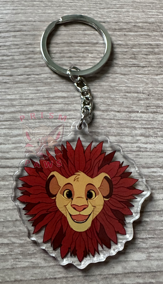 Toony Lion Acrylic Keychain